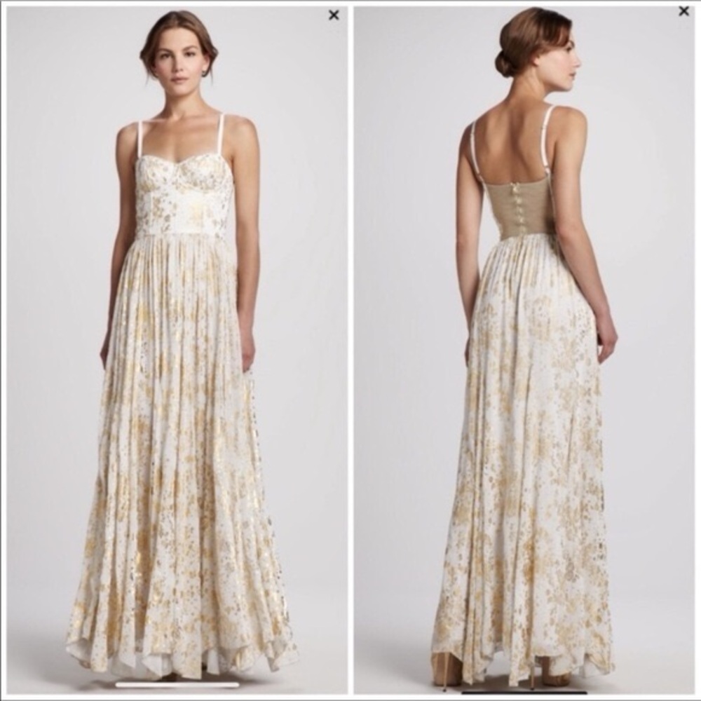 Alice + Olivia Jarra Bustier Gown